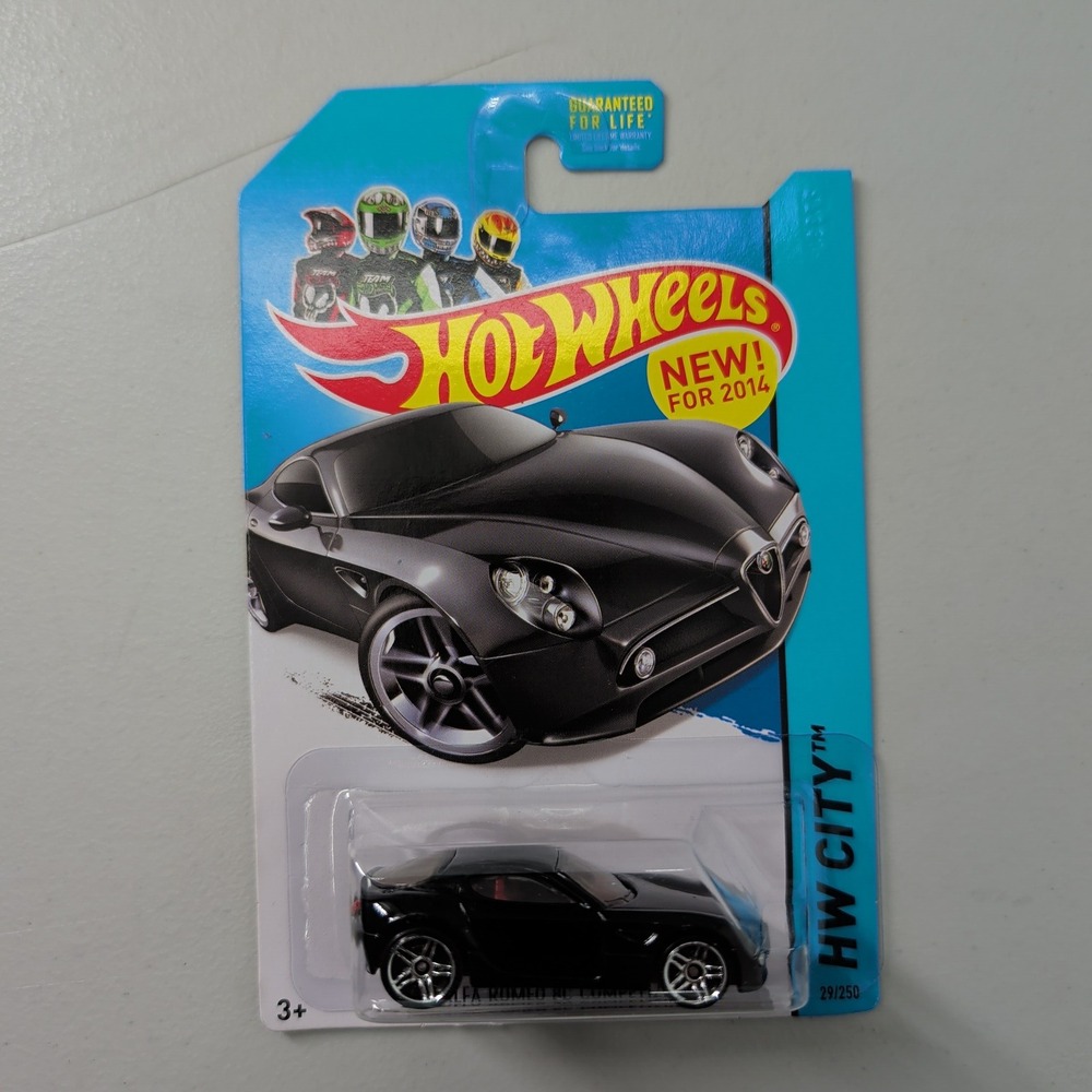 Hot Wheels Alfa Romeo 8C Competizione Black HW City 2014 Night Burnerz 29/250